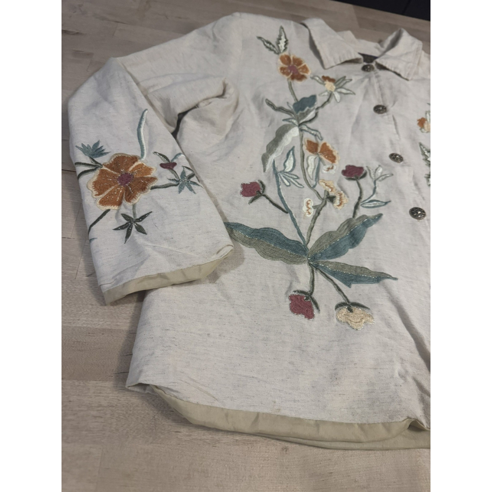 Tapestry Patch Jacket Womens tan jacket cardigan - image 9